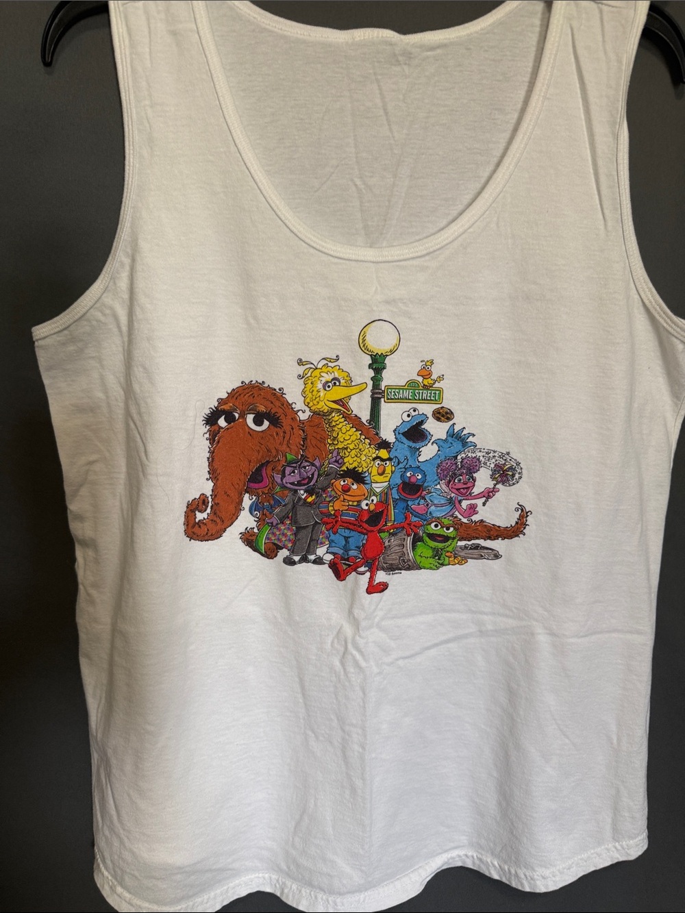 Sesame Street Character Graphic Tank Top - White